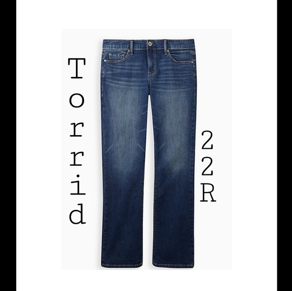 torrid Denim - Torrid Mid Rise Stretch Bootcut Jeans size 22 Vintage Stretch Blue Jeans